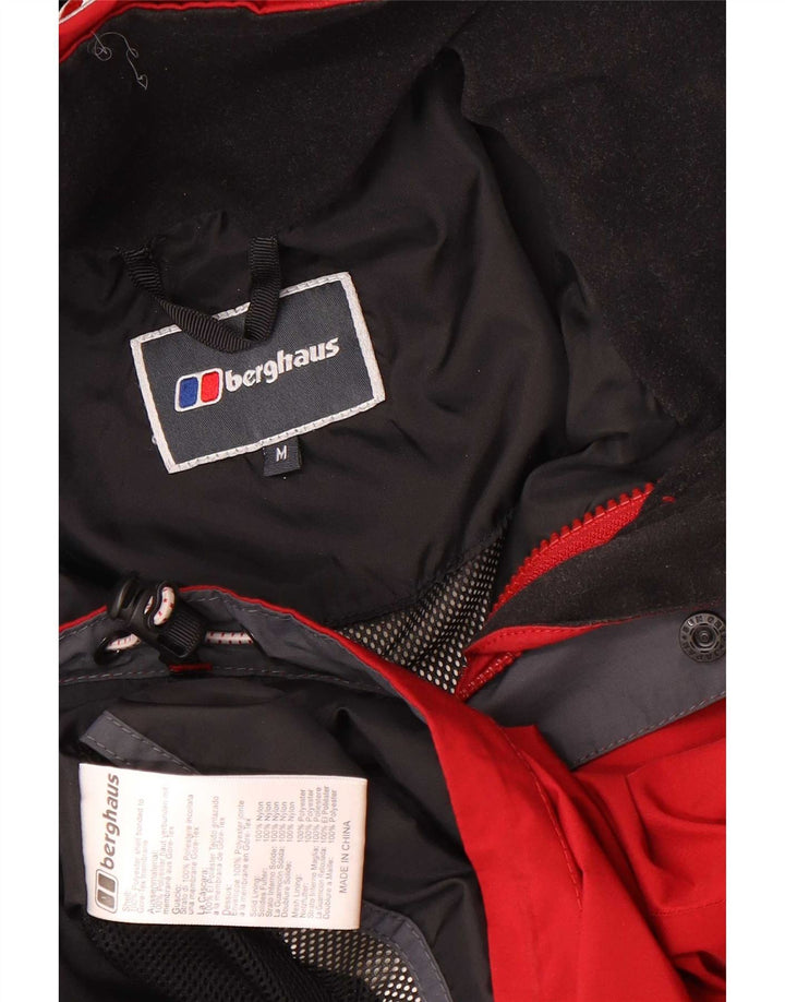 Berghaus Herren-Regenjacke mit Kapuze, UK 38, Mittelrot, Polyester