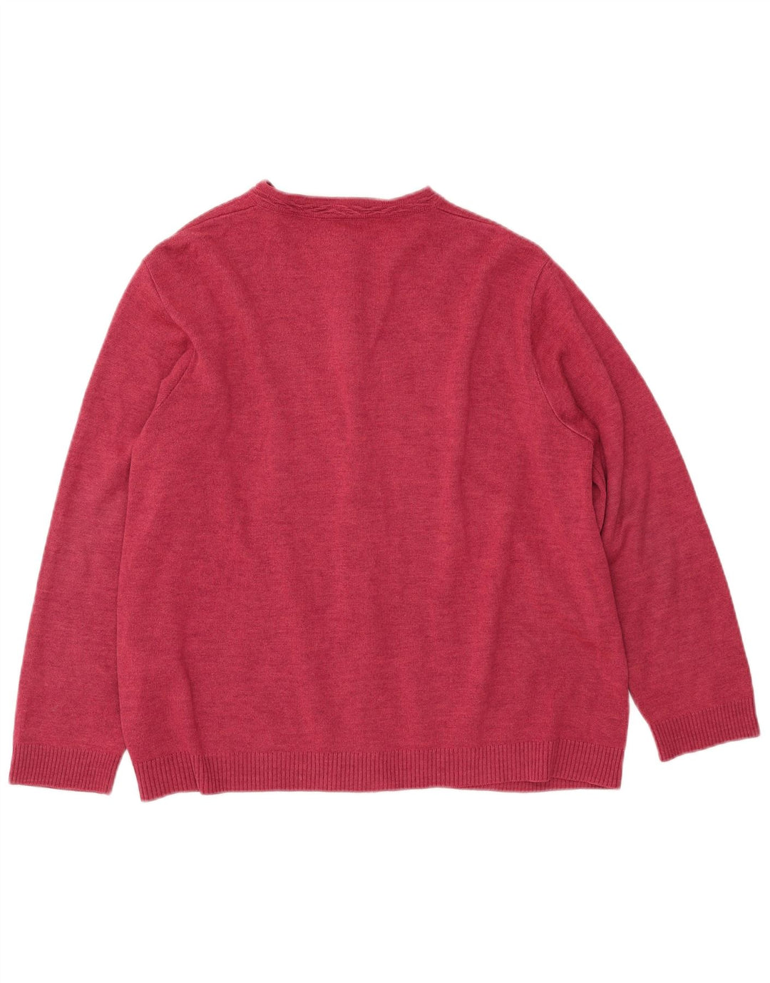 CASTLE OF IRELAND Damen-Cardigan-Pullover UK 16 Große rosa Wolle