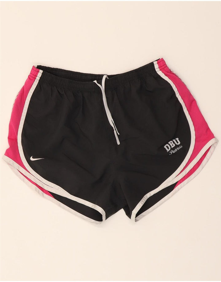NIKE Womens Dri Fit Sport Shorts UK 14 Large  Black Polyester Vintage Nike and Second-Hand Nike from Messina Hembry 