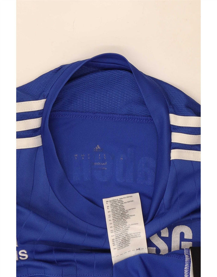 Adidas Herren Climacool Graphic T-Shirt Top Small Blau Colourblock Polyester
