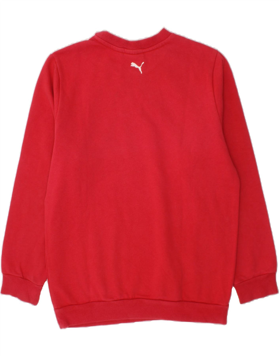 PUMA Boys Graphic Sweatshirt Jumper 9-10 Years Medium  Red Cotton Vintage Puma and Second-Hand Puma from Messina Hembry 