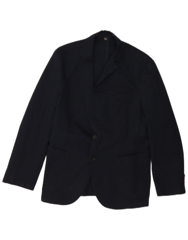 Marks & Spencer Herren-Blazer mit 2 Knöpfen, UK 44, XL, Marineblau, Baumwolle