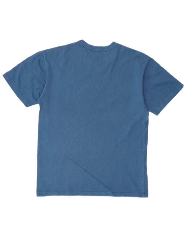 NIKE Herren-T-Shirt mit lockerer Passform, Größe S, Blau, Baumwolle