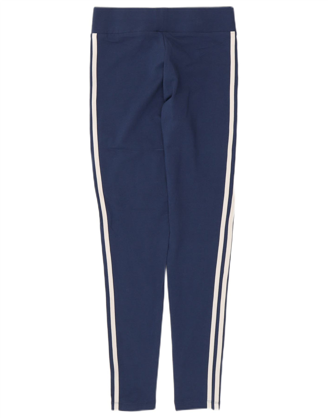 ADIDAS Damen Leggings UK 10 Small Marineblau Baumwolle
