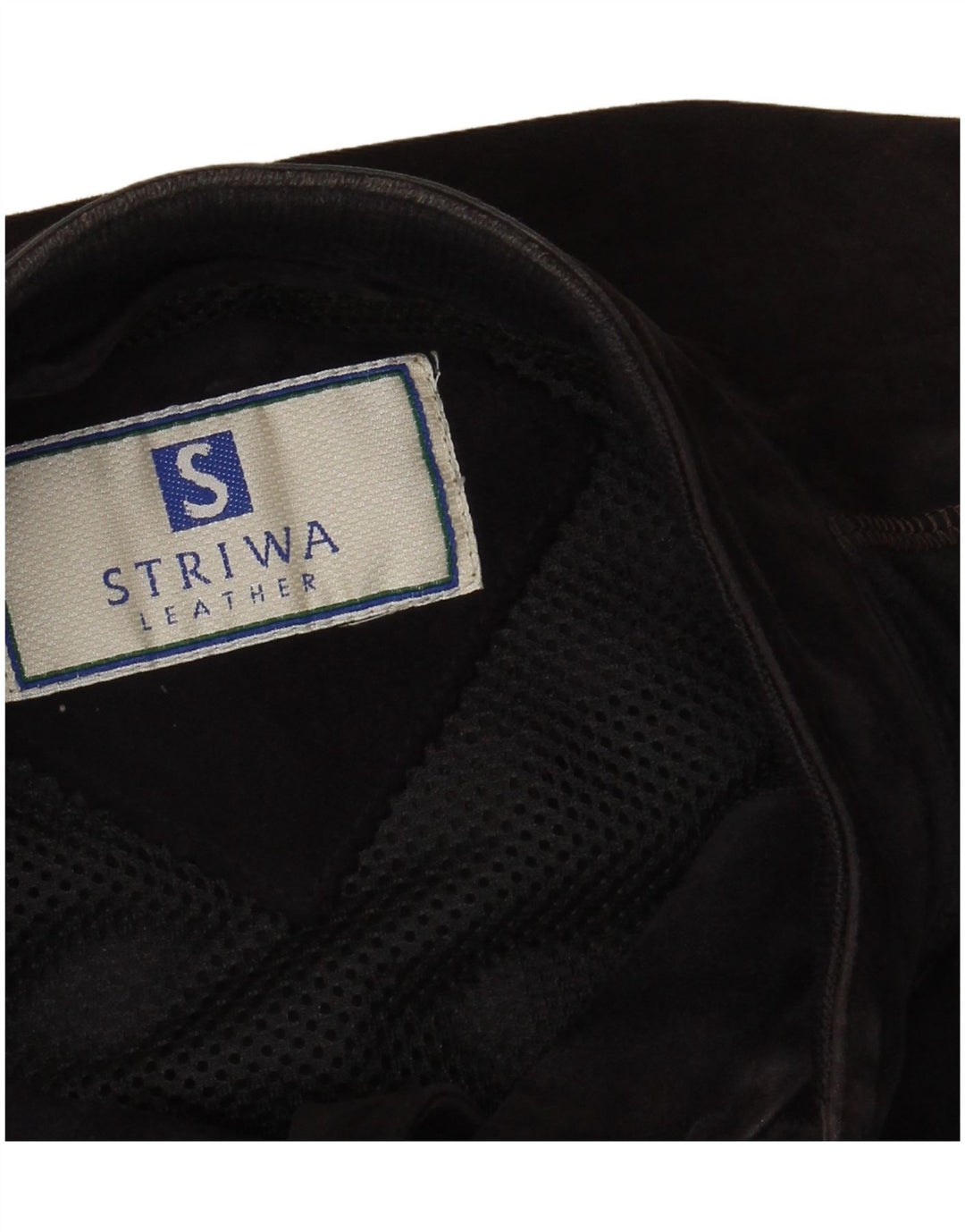 STRIWA Herren-Wildlederweste, UK 38, mittelmarineblaues Leder