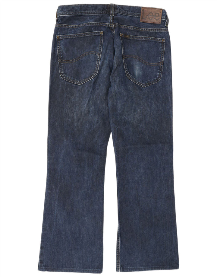 Lee Herren Denver Straight Jeans W33 L30 Blaue Baumwolle