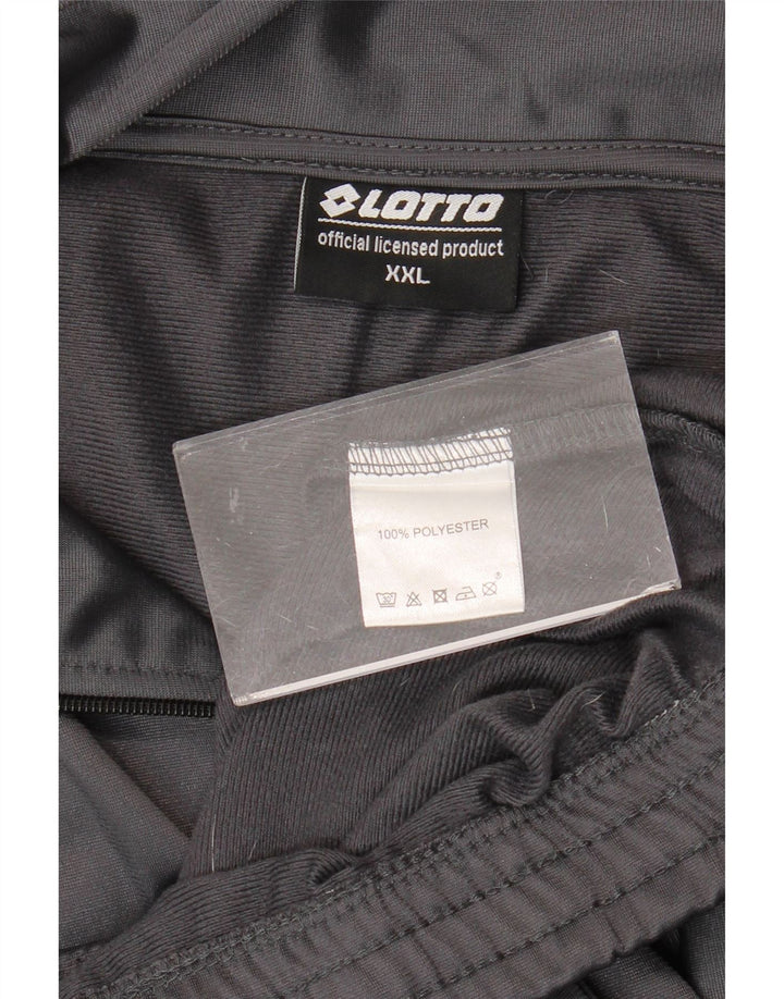 Lotto Herren-Trainingsanzug-Oberteil, Jacke, 2XL, Grau, Polyester