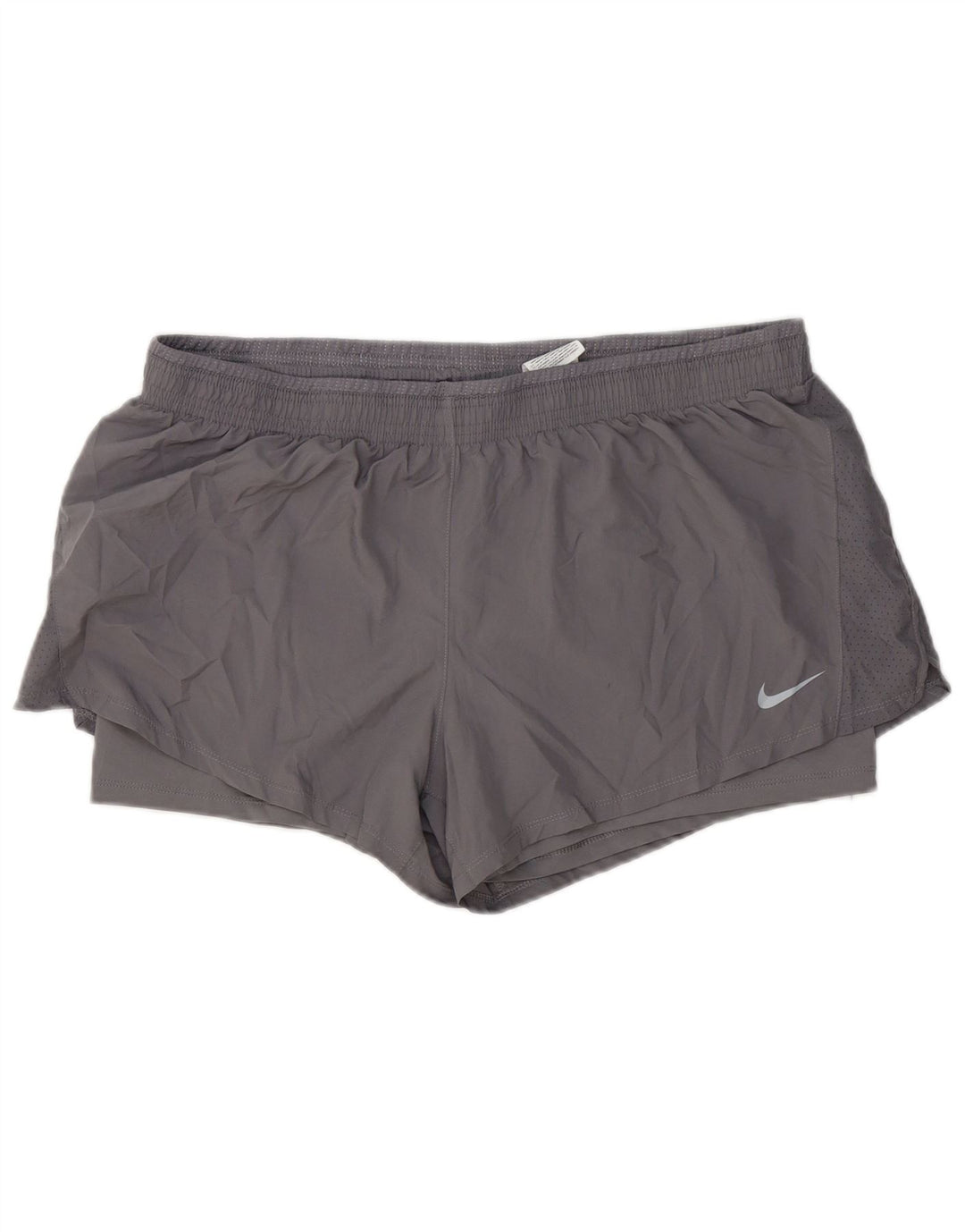 Nike Damen Dri Fit Sport Shorts UK 20 2XL Grau Polyester