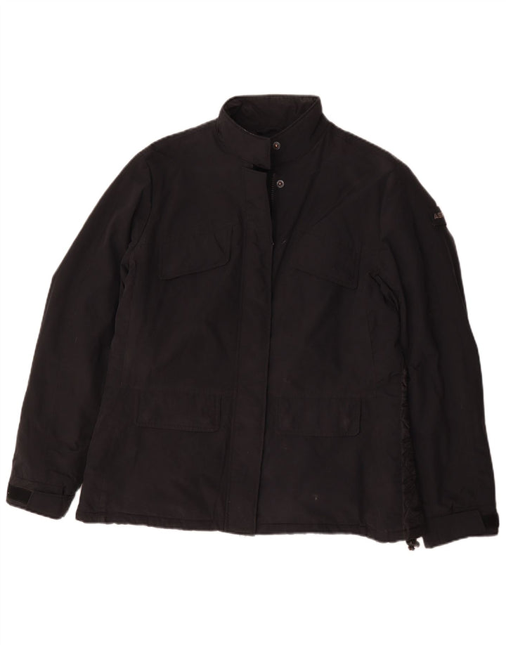 Aspesi Damen Windjacke UK 18 XL Schwarz Polyamid