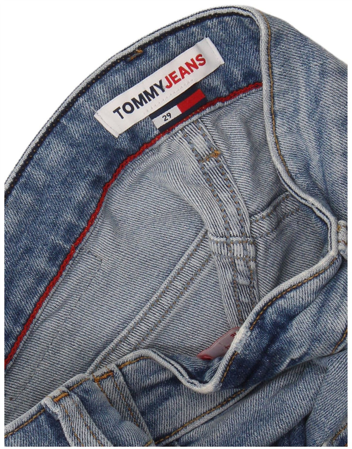 TOMMY HILFIGER Herren Distressed Denim Shorts W29 Small Blau