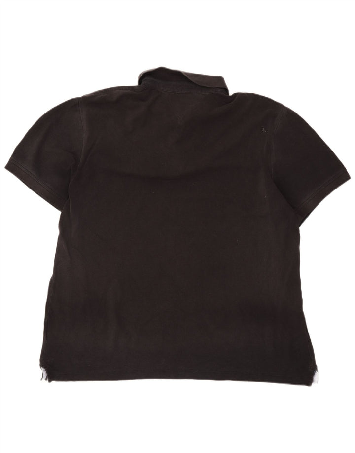 Tommy Hilfiger Herren Poloshirt 2XL Schwarz Baumwolle