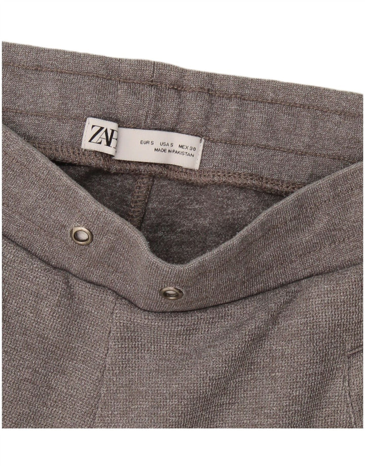 Zara Damen Trainingshose Jogger UK 8 Small Grau