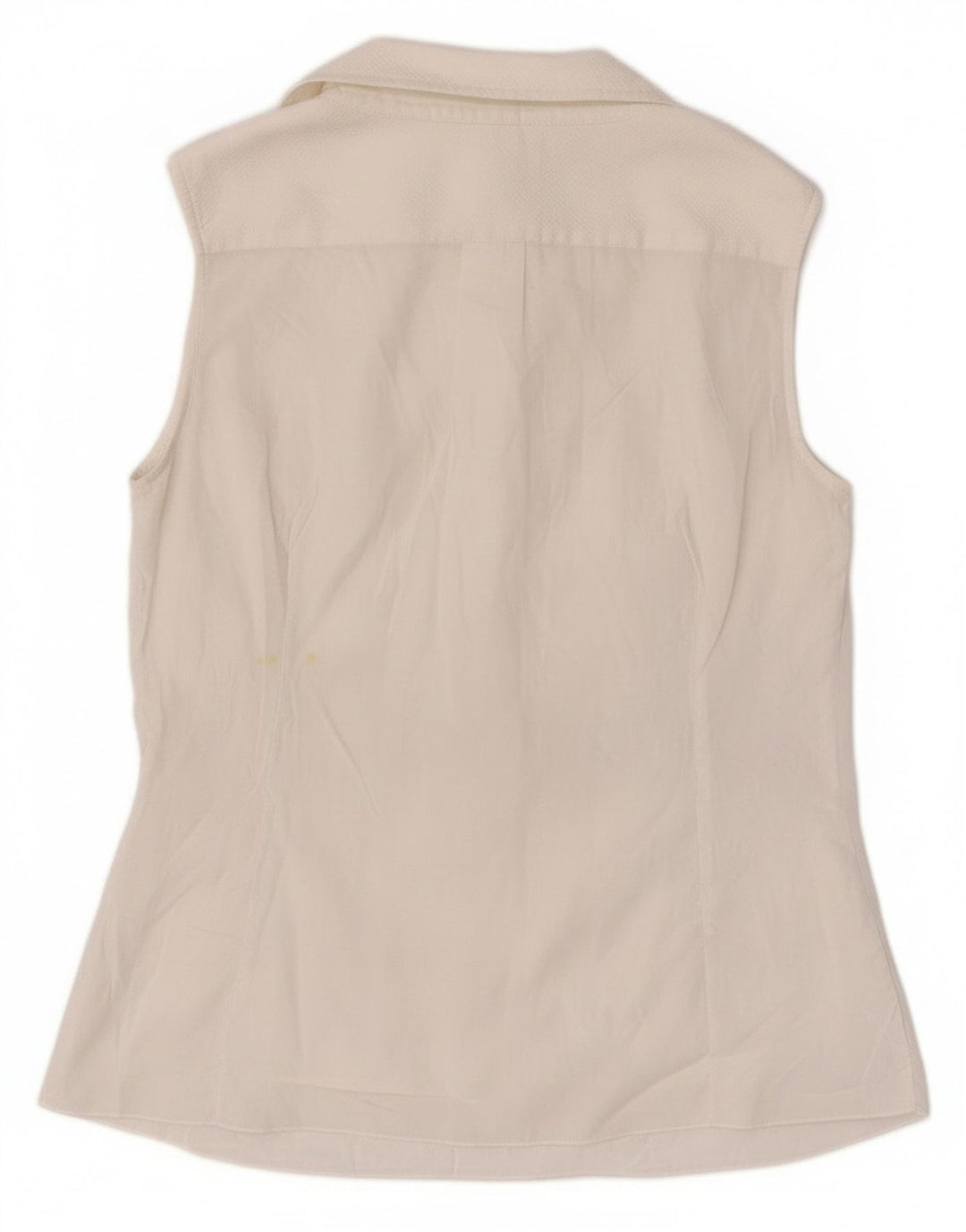 Dolce & Gabbana Damen ärmelloses Blusenoberteil IT 44 Mittelweiß Designer