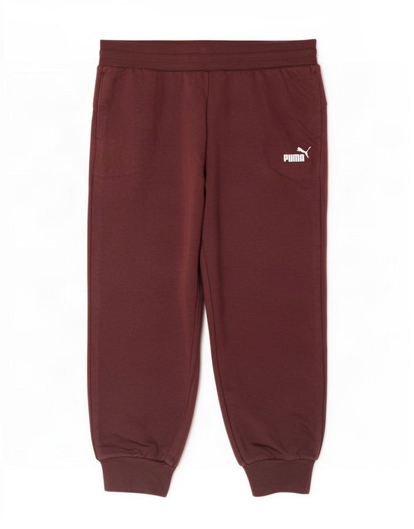Puma Damen Trainingshose Jogger UK 14 Large Burgund Baumwolle