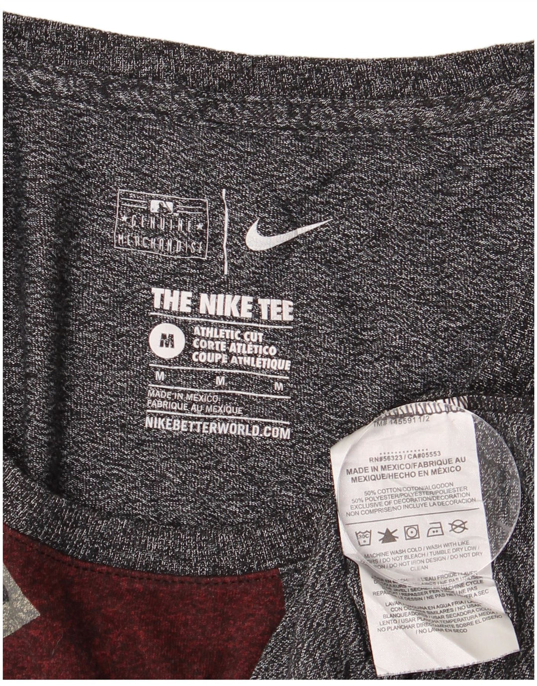NIKE Damen Arizona Diamondbacks Graphic T-Shirt Top UK 12 Mittelgrau
