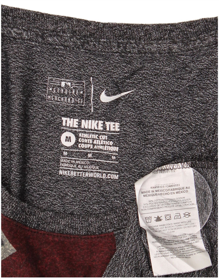 NIKE Damen Arizona Diamondbacks Graphic T-Shirt Top UK 12 Mittelgrau