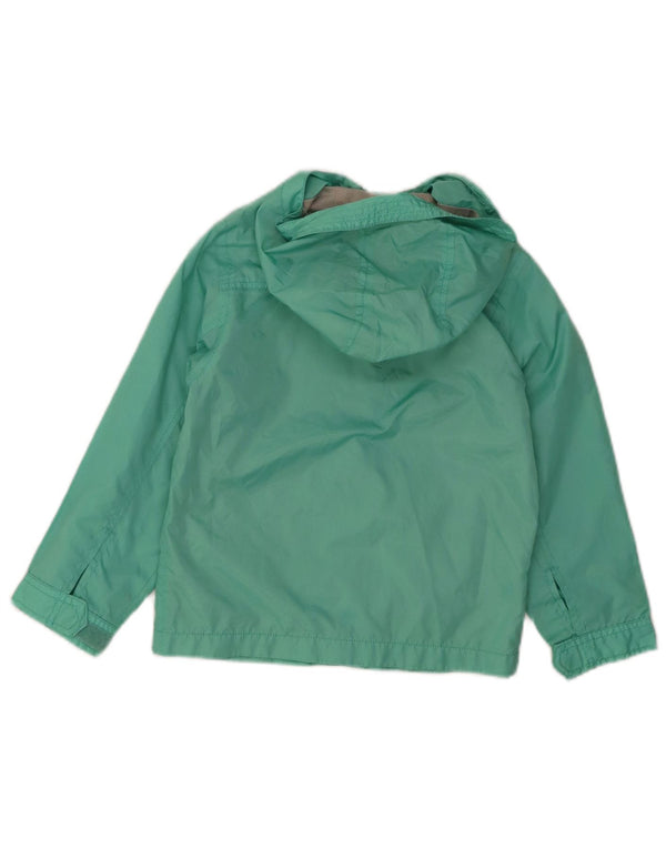 Gap Girls Graphic Hooded Rain Jacket 6–7 Jahre Small Green Polyester