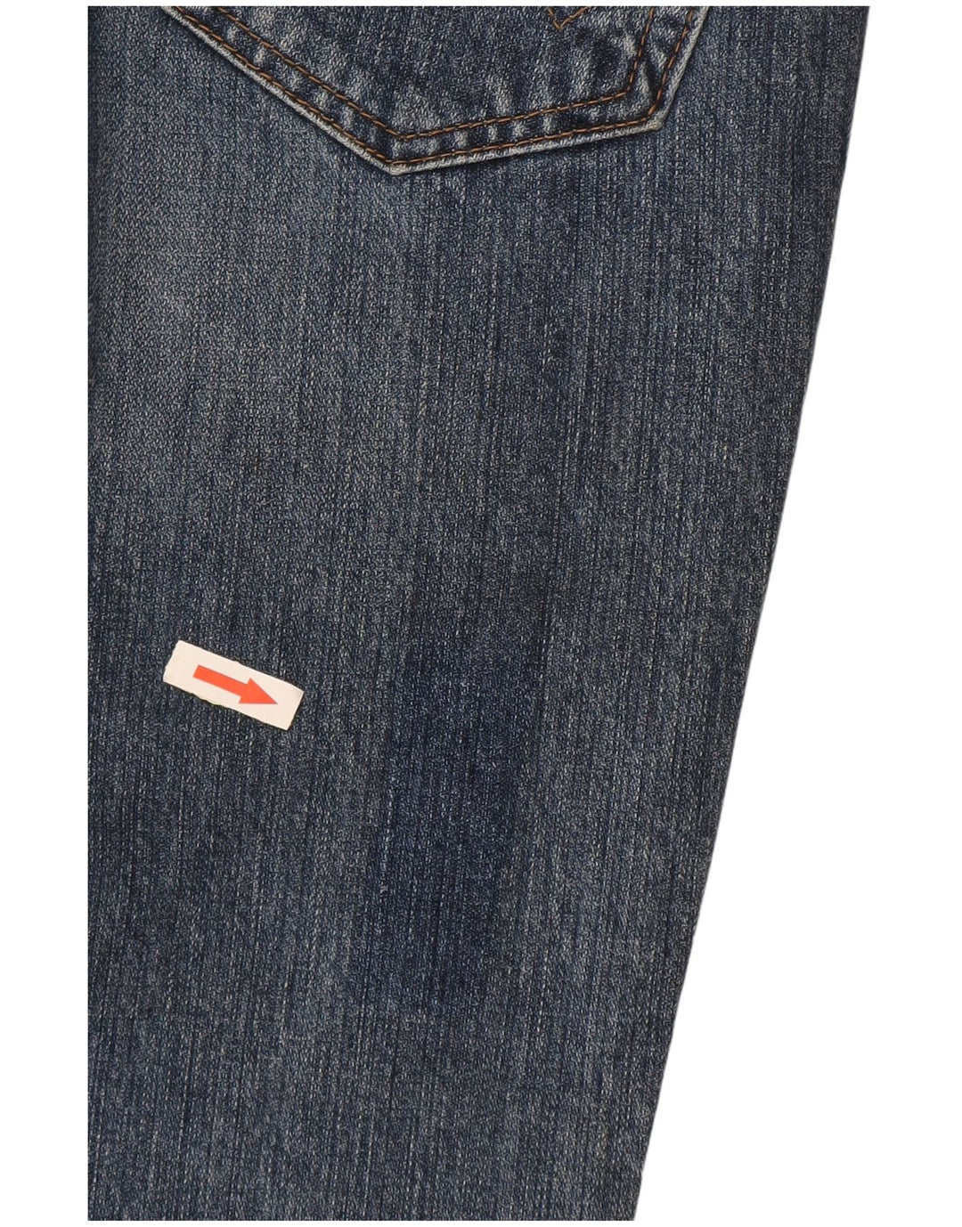 WRANGLER Damen Resolution Straight Jeans W24 L34 Marineblaue Baumwolle