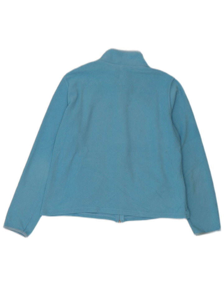Marks & Spencer Damen Fleecejacke UK 14 Large Blau Polyester