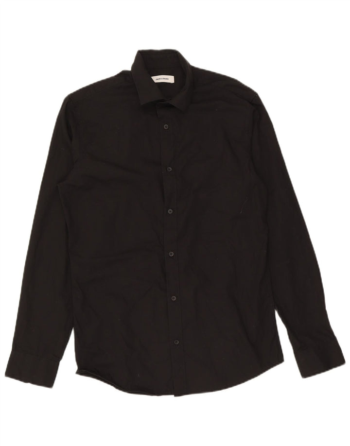 Jack & Jones Herrenhemd Small Schwarz Baumwolle