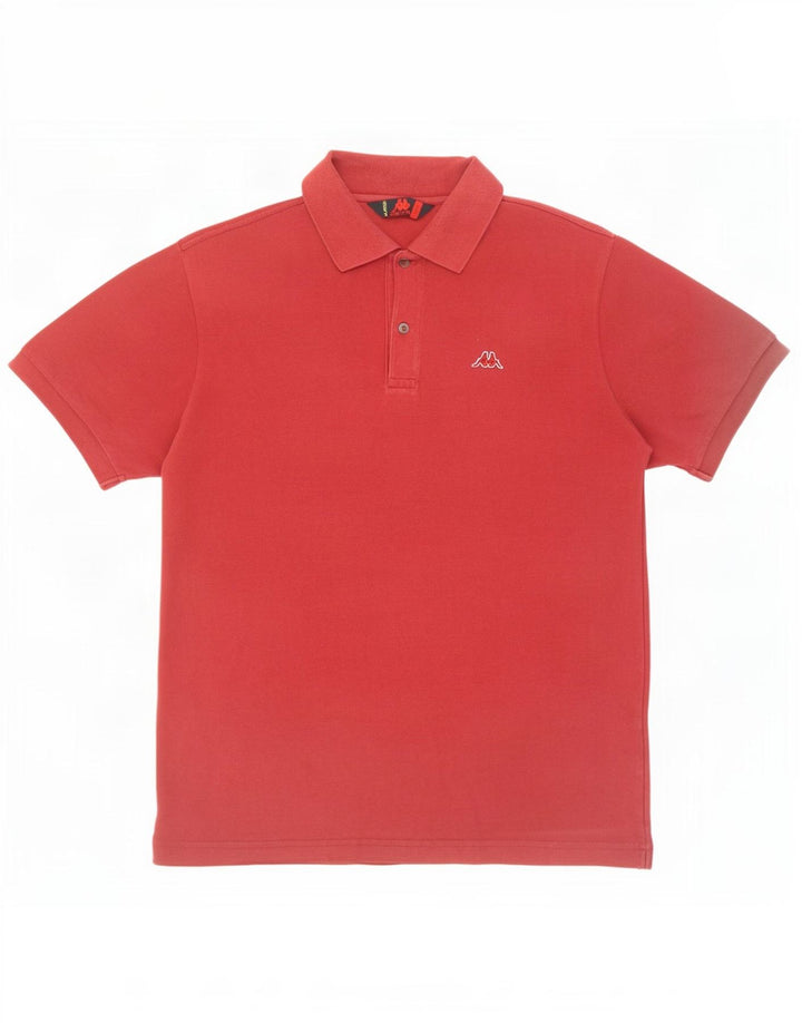 Kappa Herren-Poloshirt, große rote Baumwolle