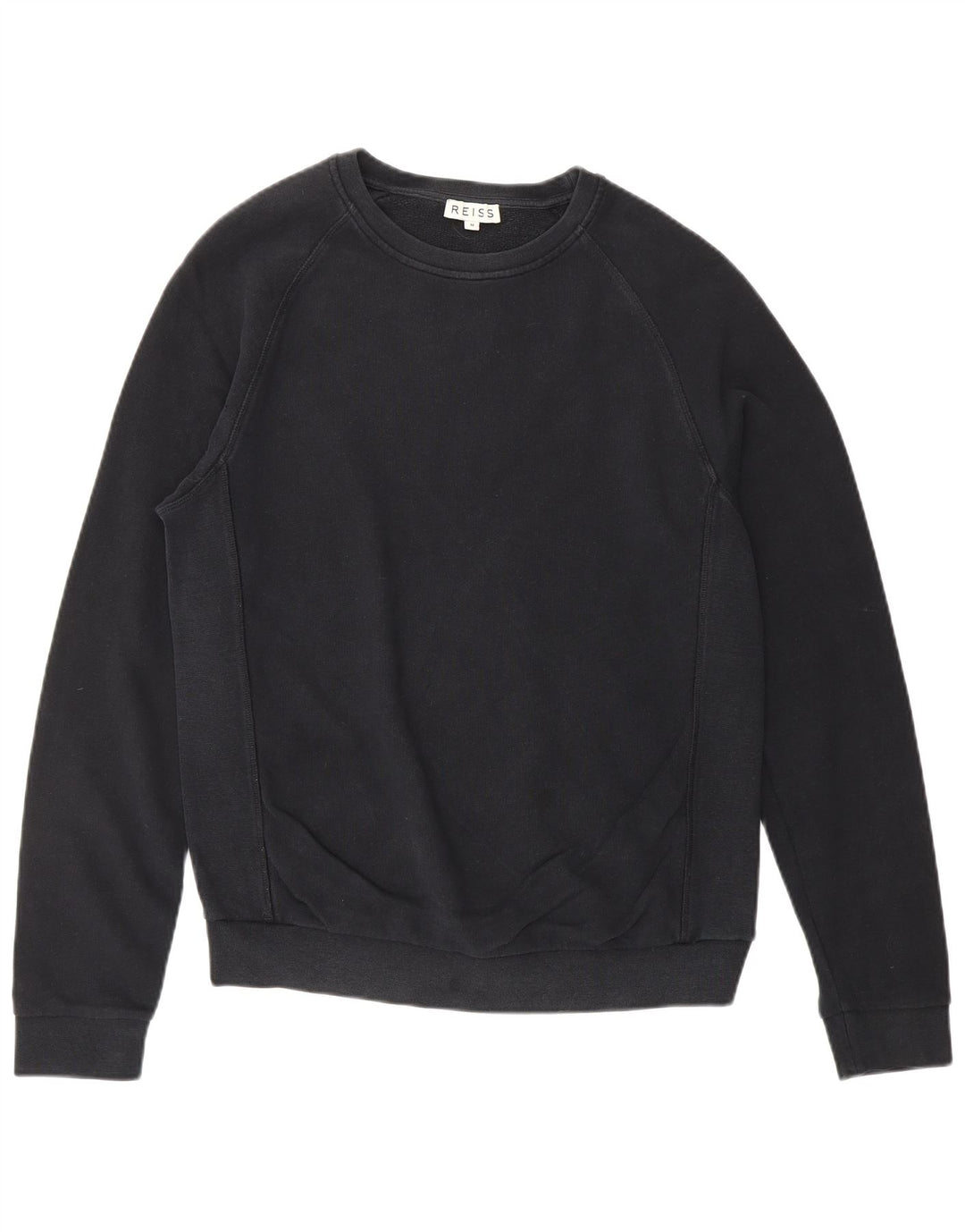 REISS Damen-Sweatshirt-Pullover, UK 14, mittelmarineblaue Baumwolle