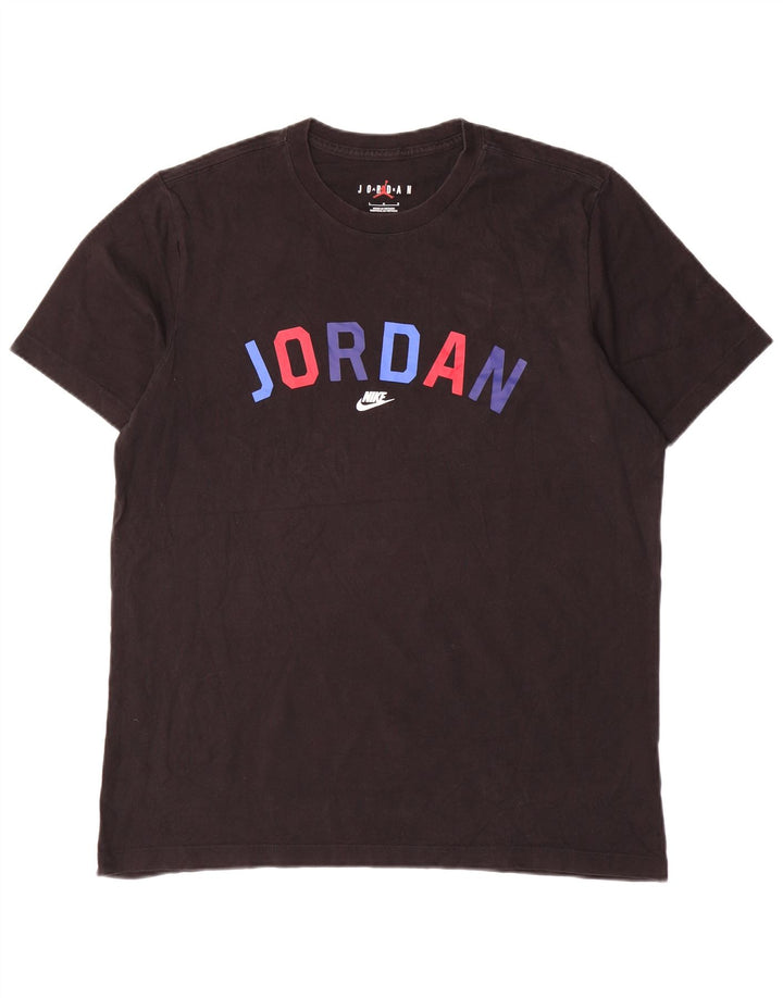 Jordan Herren-T-Shirt mit Grafik, groß, aus schwarzer Baumwolle