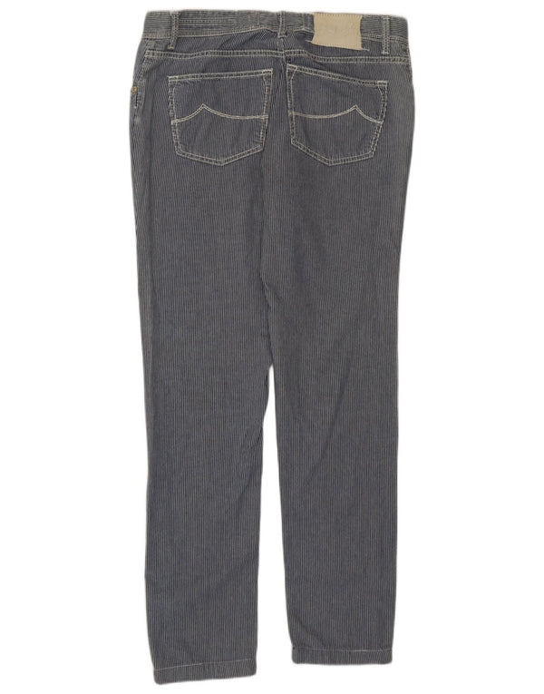 Jacob Cohen Herren-Freizeithose, schmal, W38, L31, blau gestreift, Baumwolle