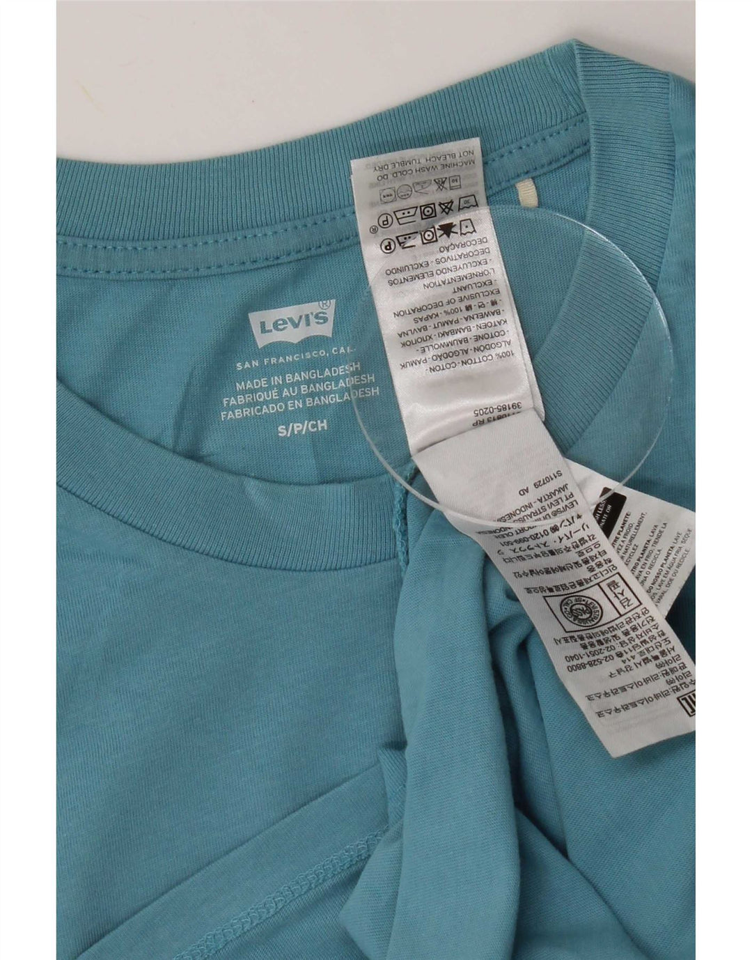 Levi's Damen T-Shirt Top UK 10 Small Blau Baumwolle