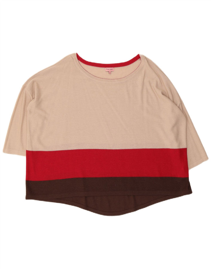PHASE EIGHT Damen Übergroßer Pullover mit U-Boot-Ausschnitt, UK 12, Mittelbeige