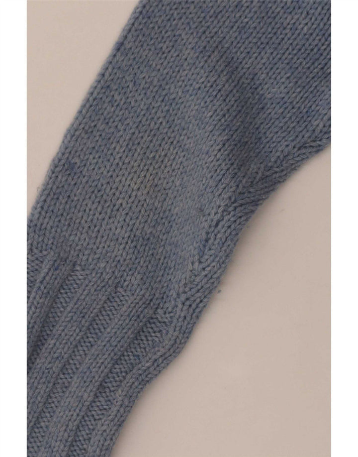 Reiss Damen-Pullover mit Rollkragen, übergroß, UK 10, Größe S, blaue Wolle