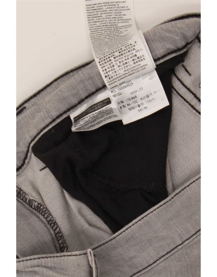 Levi's Herren 511 Tapered Slim Jeans W34 L32 Graue Baumwolle