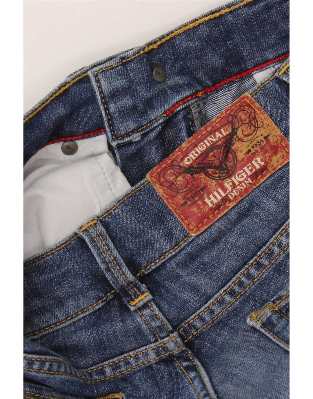 Tommy Hilfiger Damen Straight Jeans W26 L30 Blau