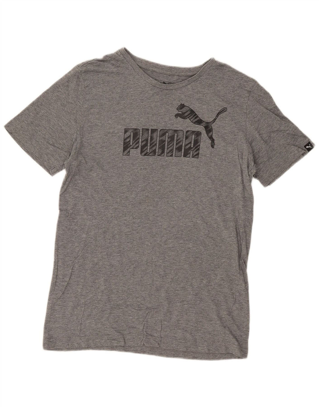 Puma Herren Grafik T-Shirt Top Small Grau