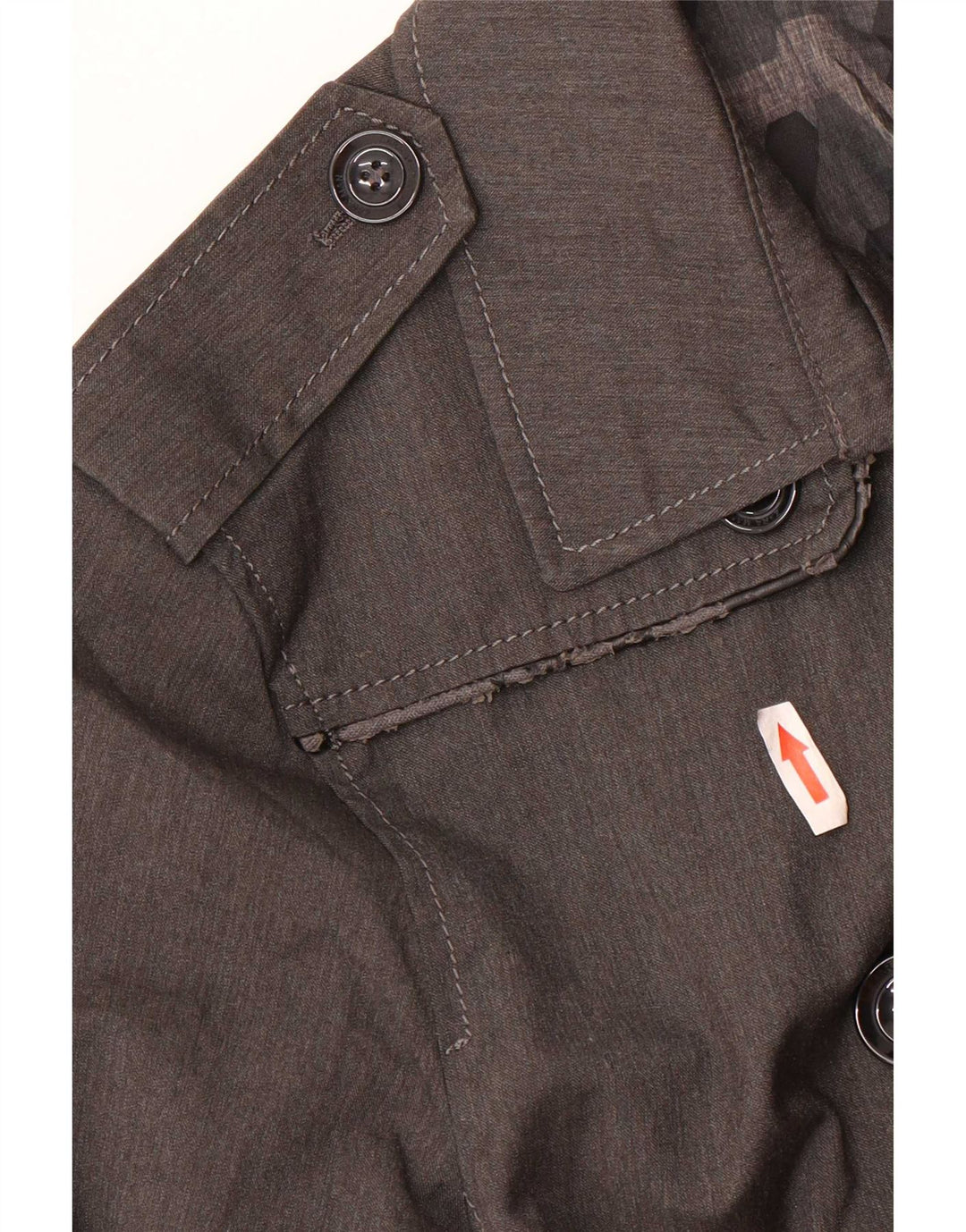 Vintage Herren Trenchcoat UK 36 Small Grau Polyester