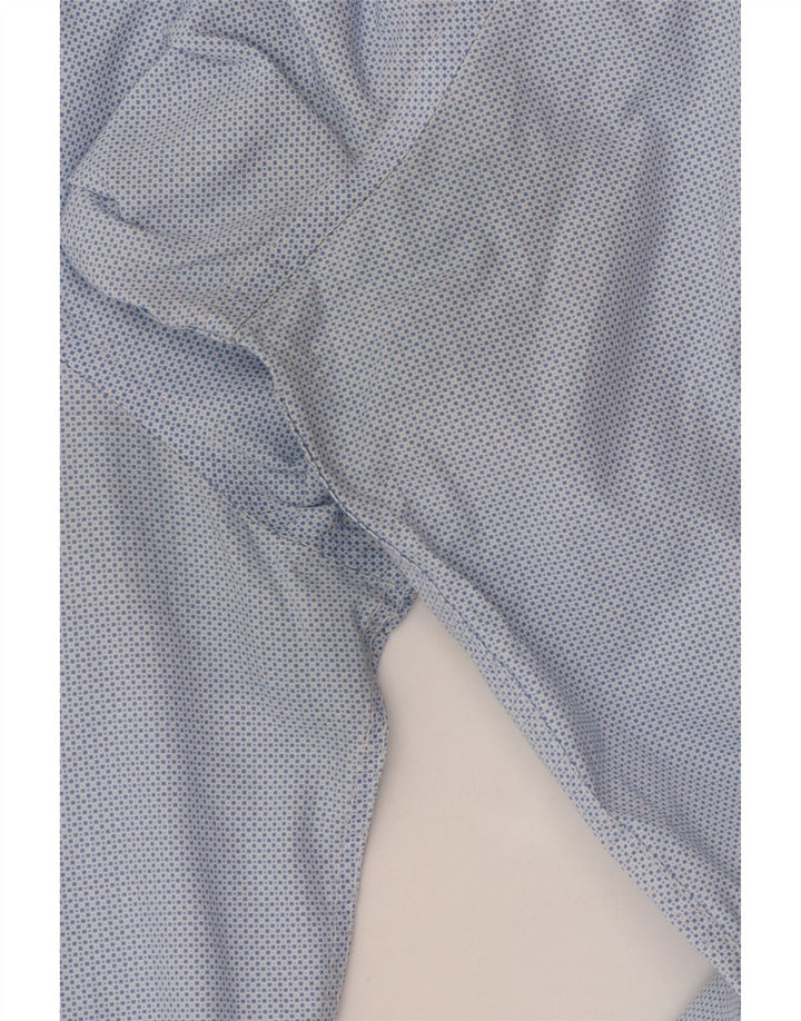 Tommy Hilfiger Herren-Hemd mit normaler Passform, mittelblau gepunktete Baumwolle