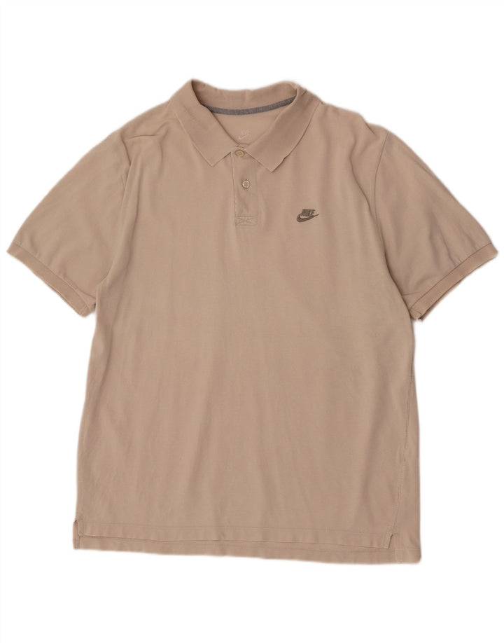 Nike Herren Poloshirt Large Beige