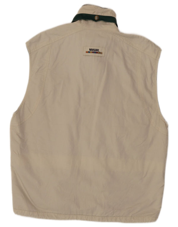 Navigare Mens Gilet UK 38 Medium Off White