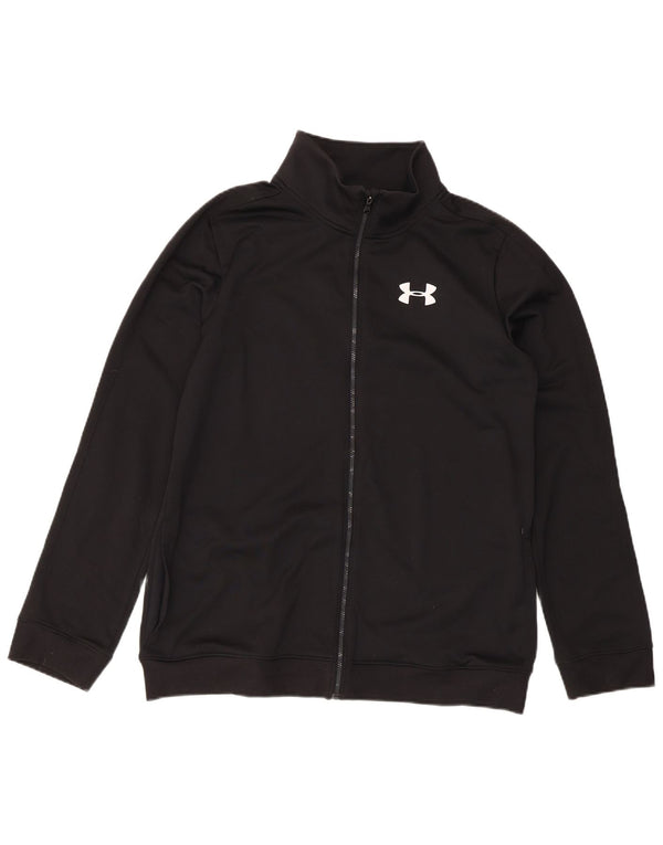 Under Armour Jungen-Trainingsanzug-Top-Jacke, 13–14 Jahre, XL, Schwarz, Sport