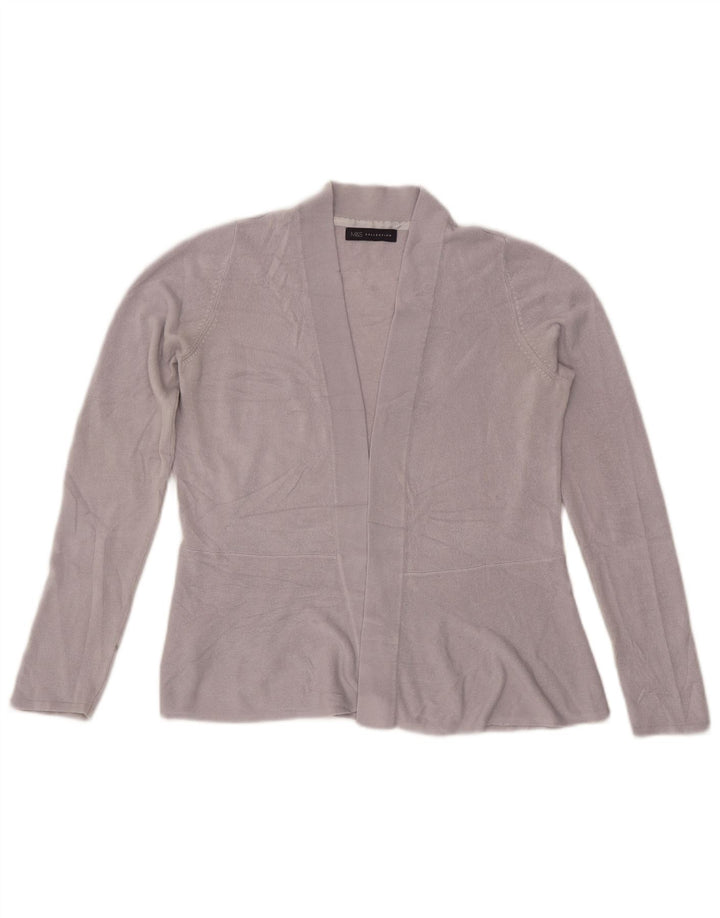 Marks & Spencer Offener Damen-Cardigan-Pullover UK 12 Mittelgraues Acryl