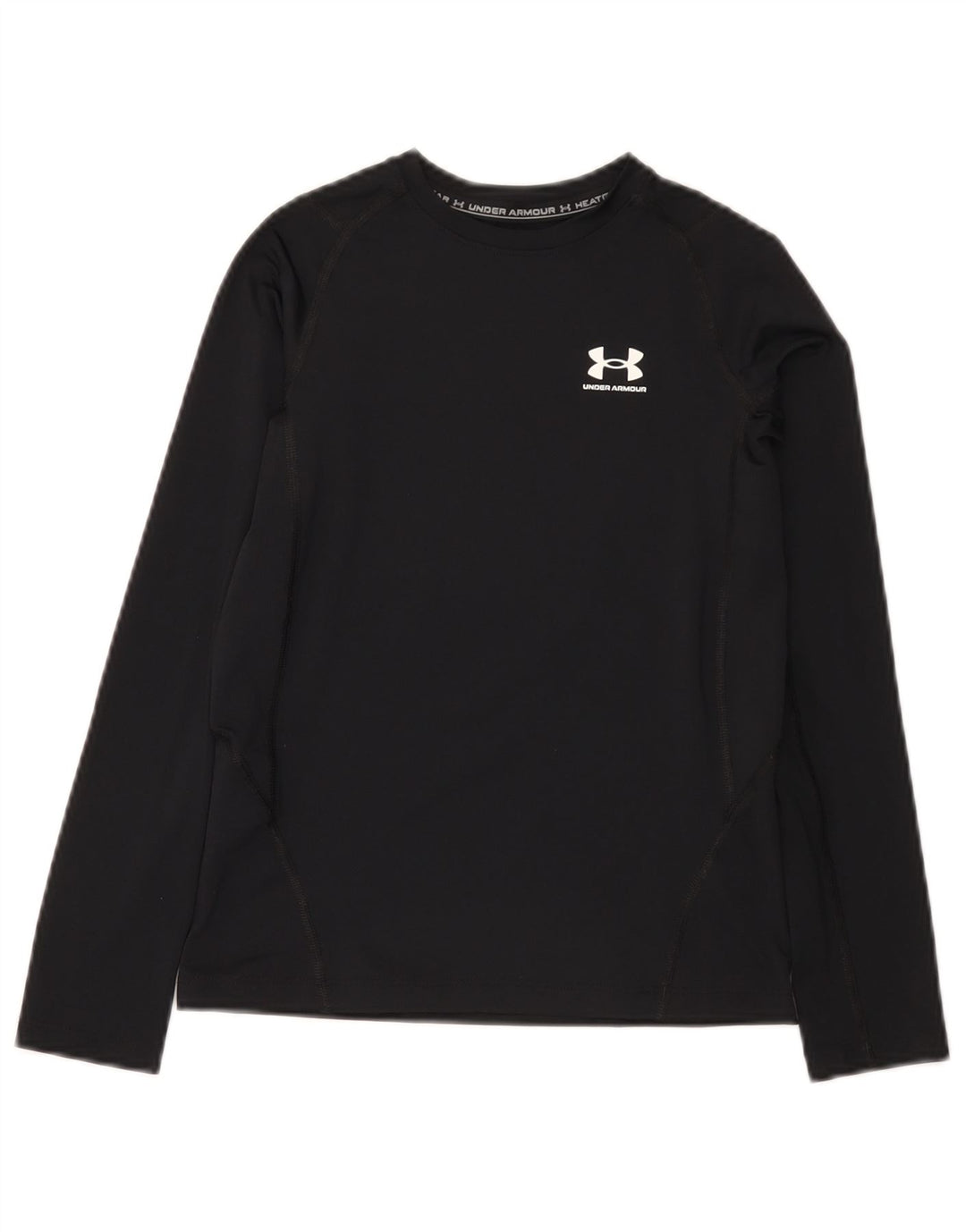 Under Armour Jungen Heat Gear Top Langarm 9–10 Jahre Medium Schwarz