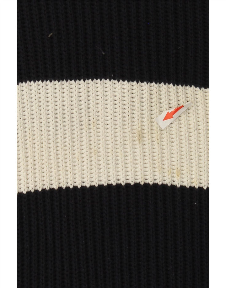 French Connection Herren-Pullover mit Rollkragen, mittelgroß, Marineblau gestreift