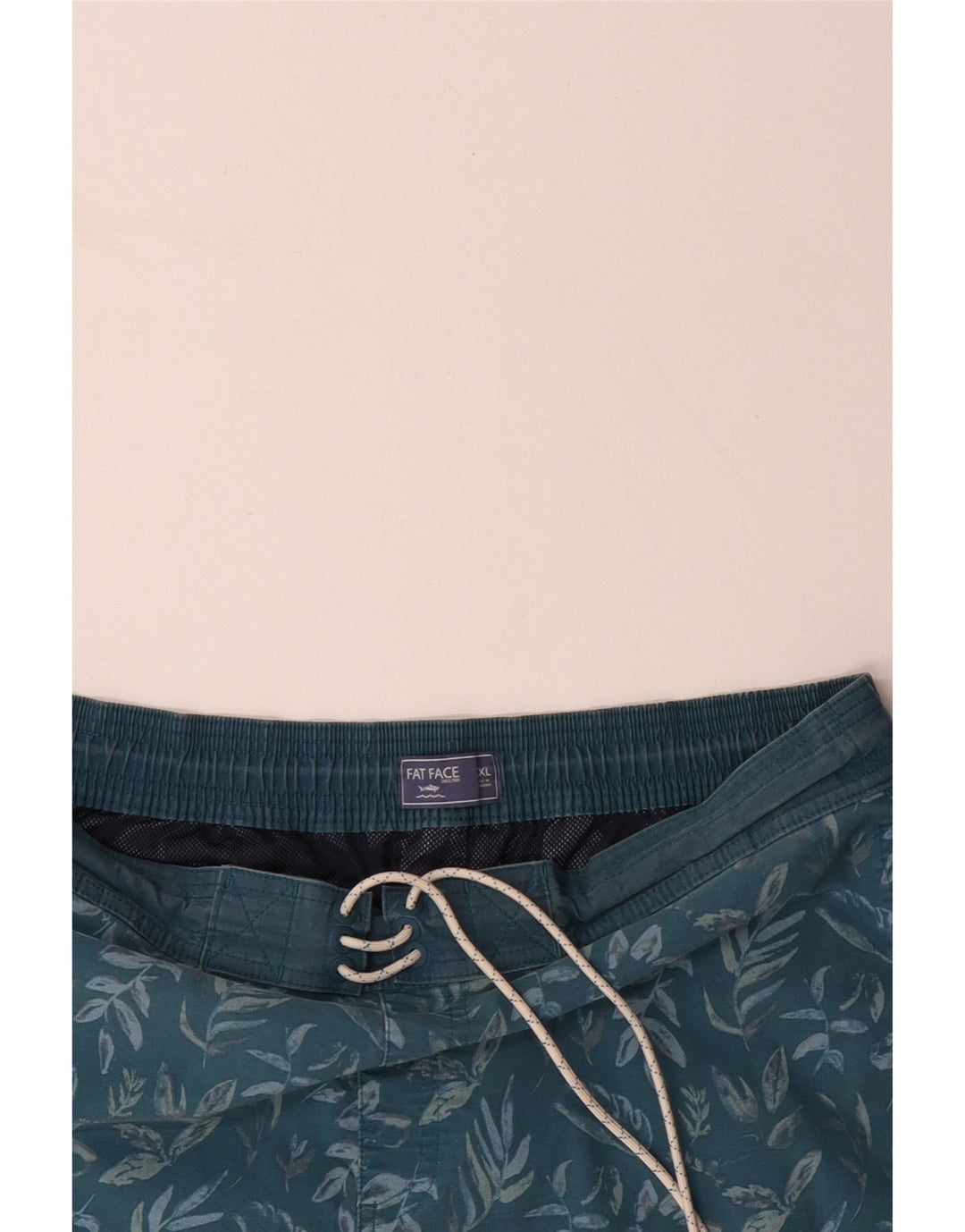FAT FACE Herren-Badeshorts XL, blau geblümt, Polyester