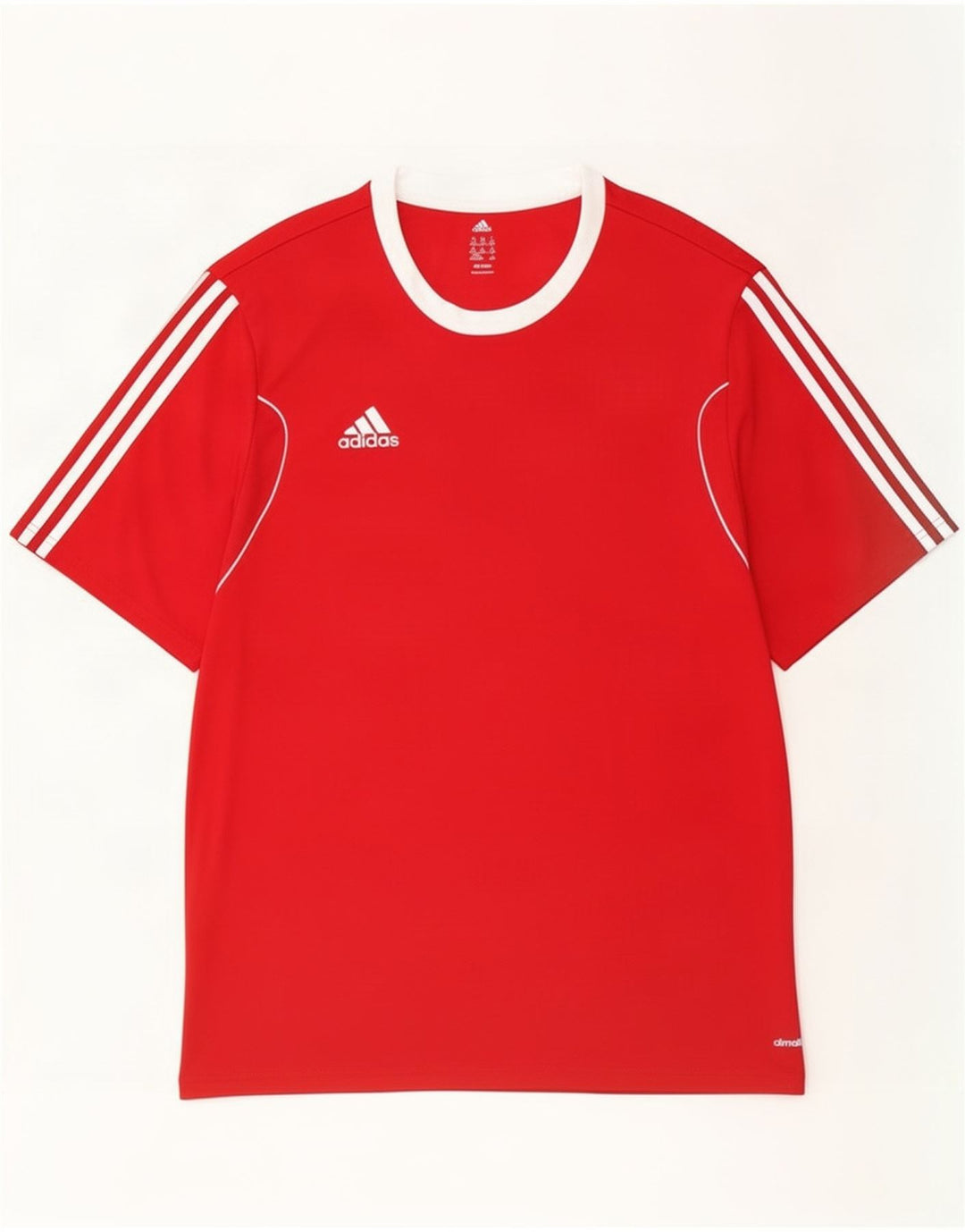Adidas Herren Climalite T-Shirt Top 2XL Rot Polyester