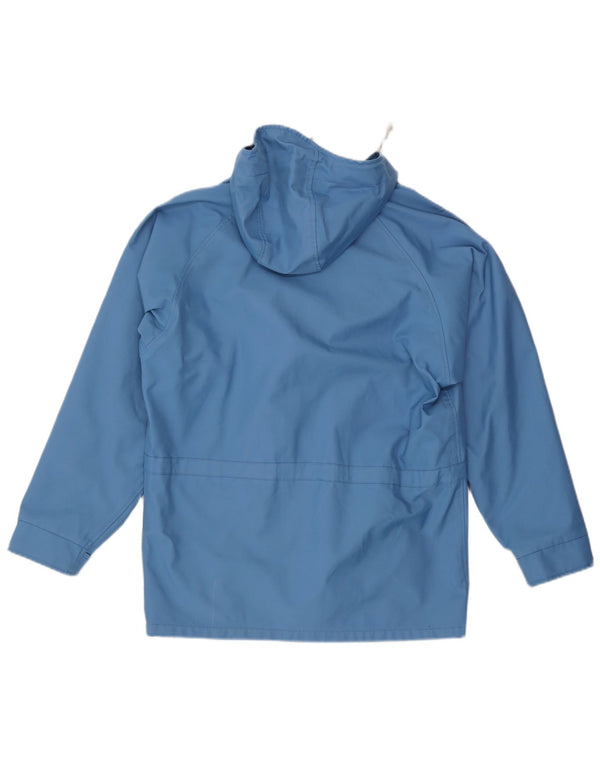 Bailo Mens Gore-Tex Hooded Rain Jacket IT 46 Small Blue Polyamid Modern