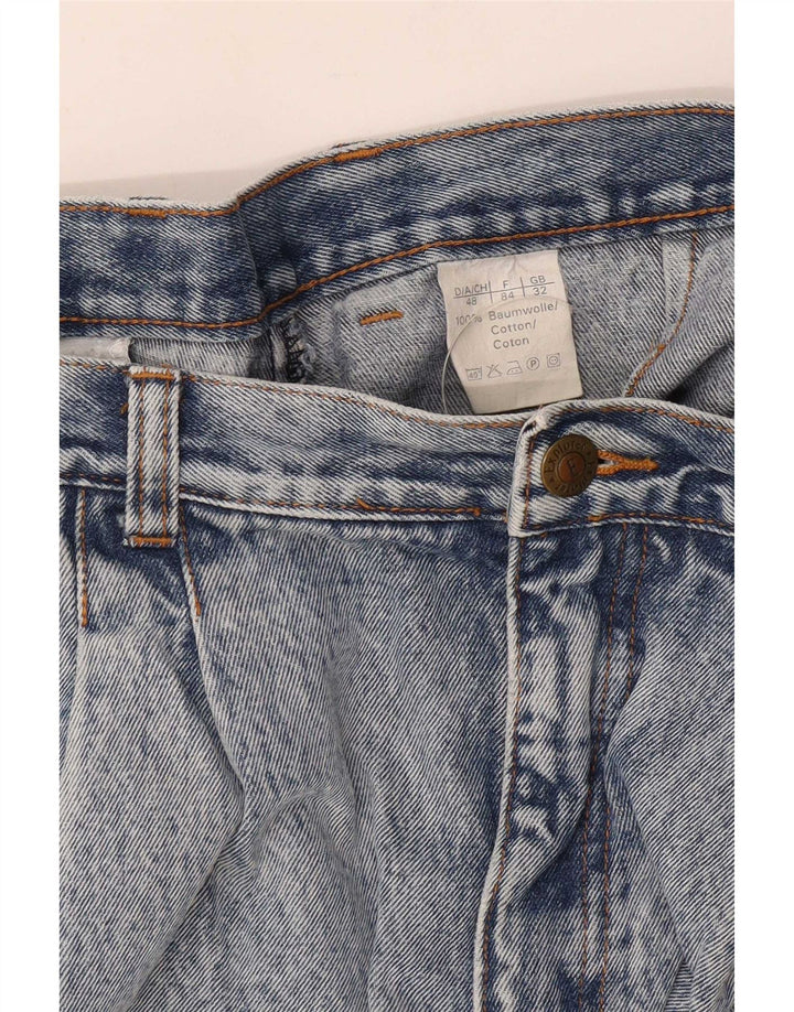 Explorer Damen-Jeansshorts mit Pegged-Motiv, W32, Größe L, Blau, Baumwolle