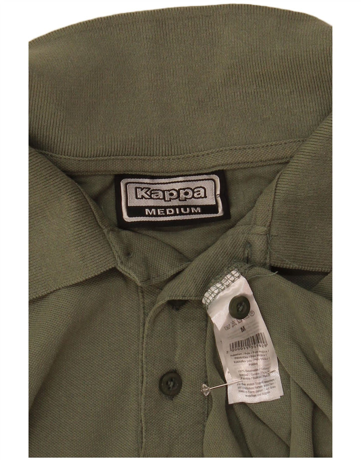 Kappa Herren-Poloshirt aus mittlerer Khaki-Baumwolle