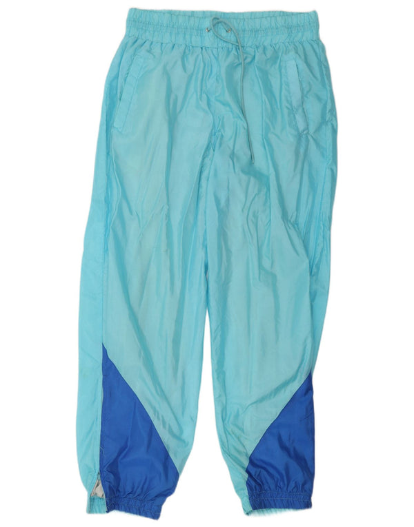 Vintage Damen Trainingshose 2XL Blau Colourblock Polyamid