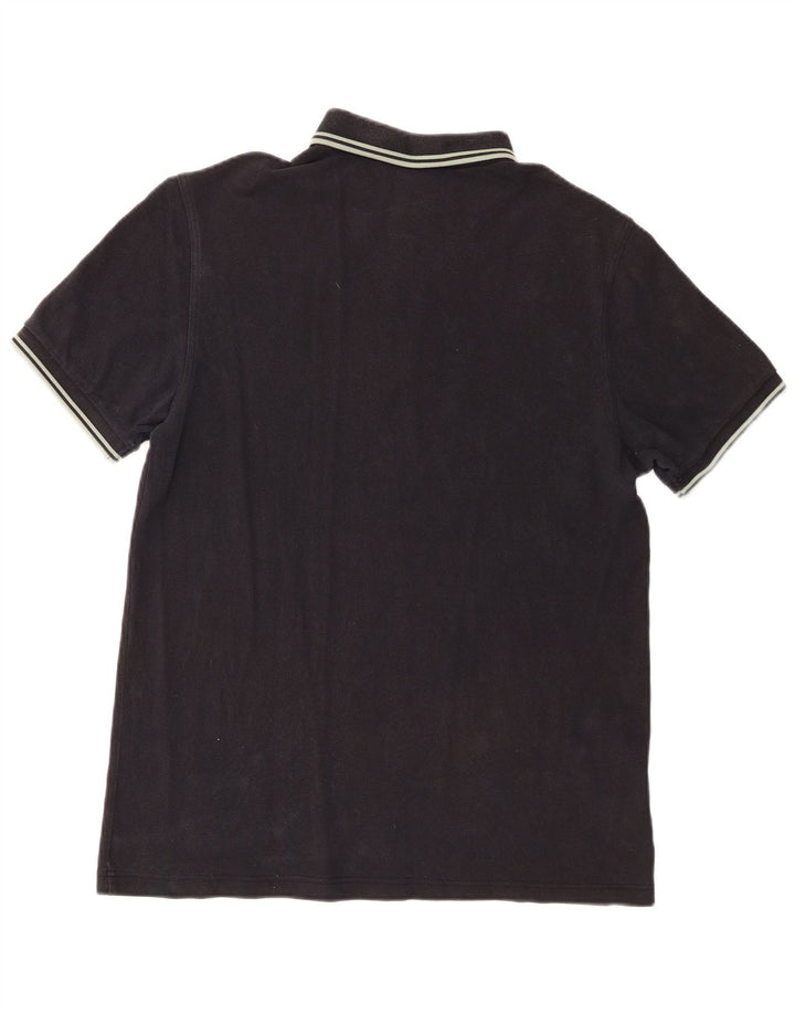 Fred Perry Herren-Poloshirt, große schwarze Baumwolle