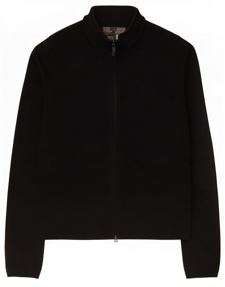 Zara Damen-Cardigan-Pullover UK 12 Medium Black Rayon